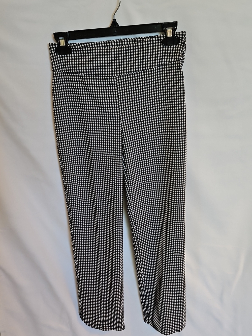 Joseph Ribkoff Black and White Gingham Blouse